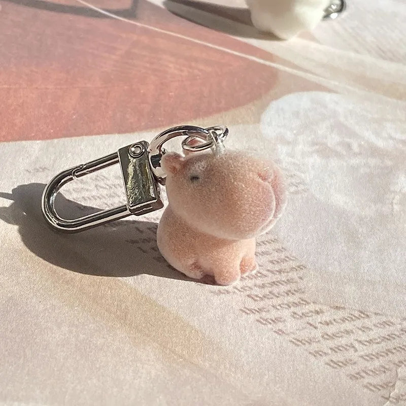 Llavero de animalito esponjoso