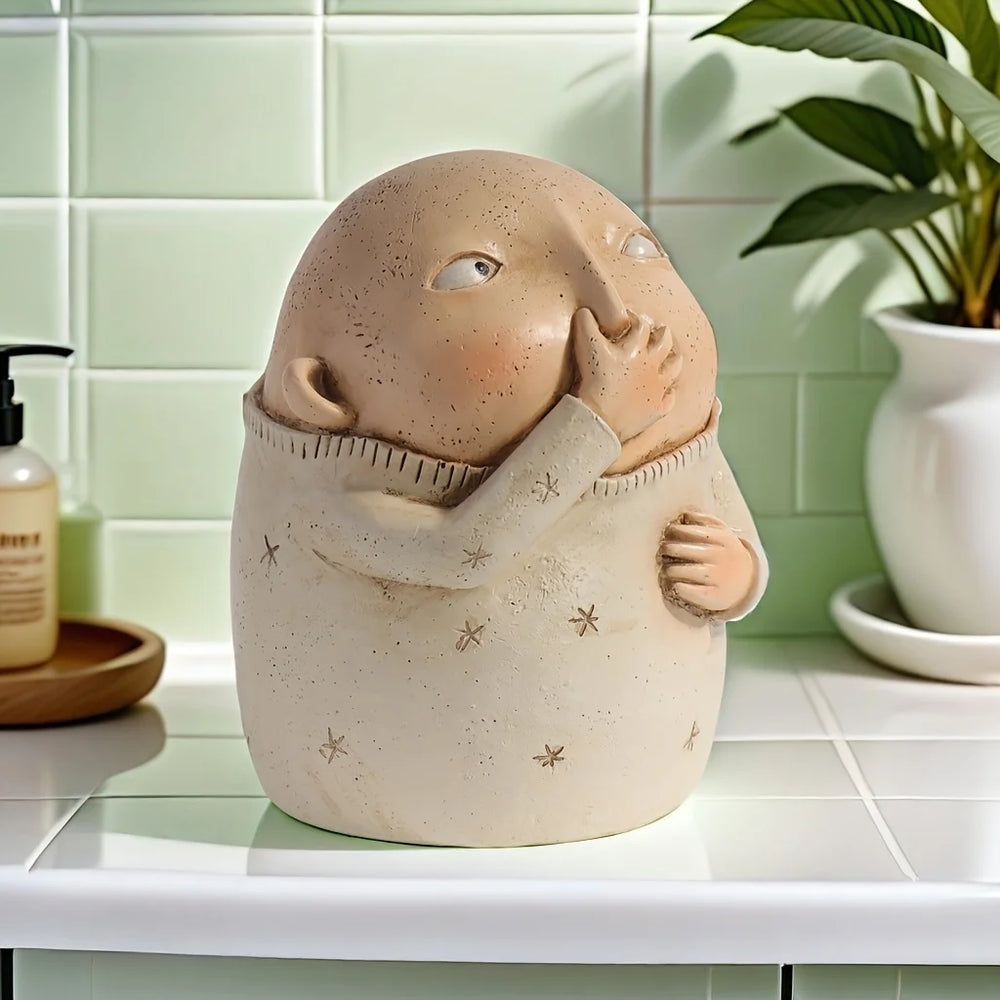 Nose-Pinching Bathroom Figurines – view 2