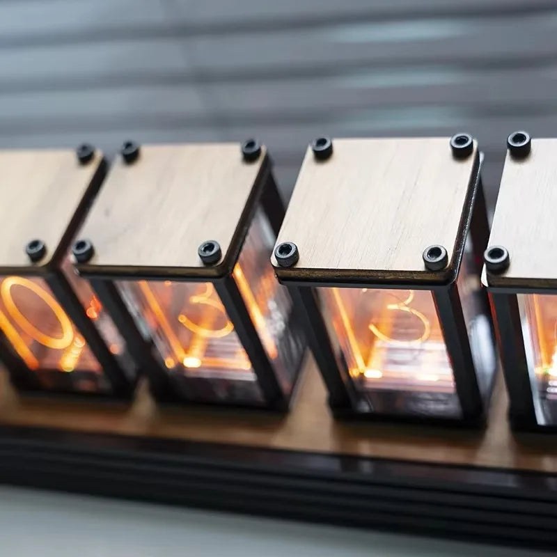 Cyberpunk LED Desk Clock