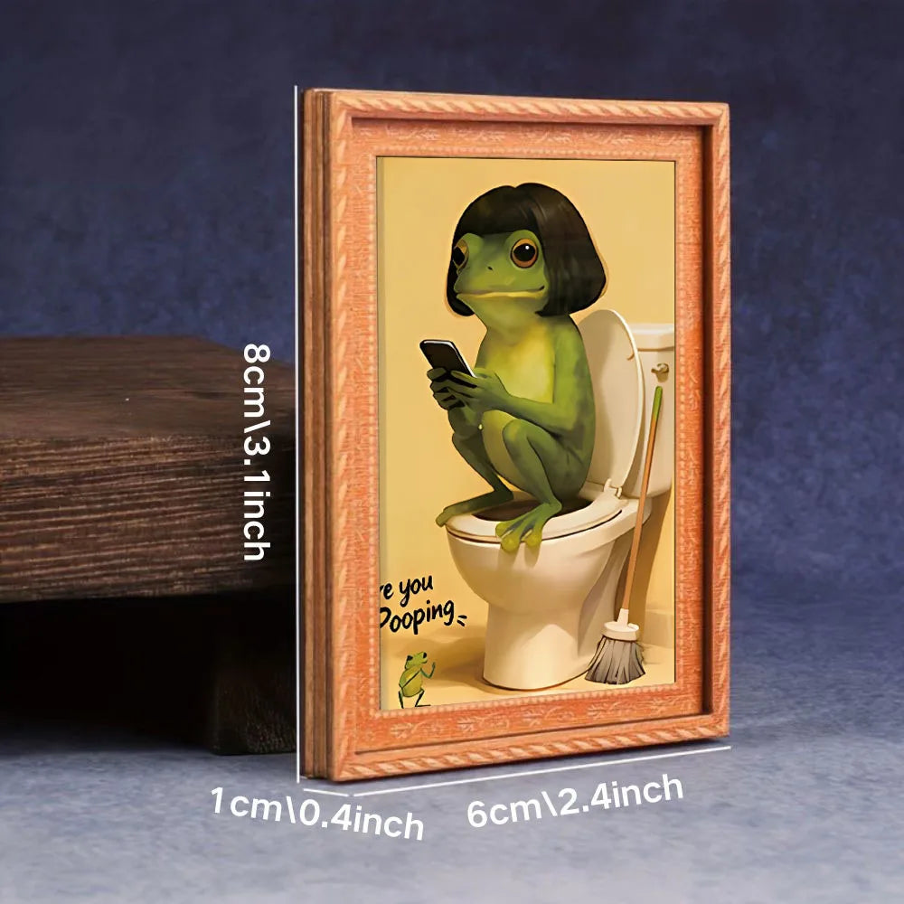 Frog Toilet Portrait Magnet – view 2