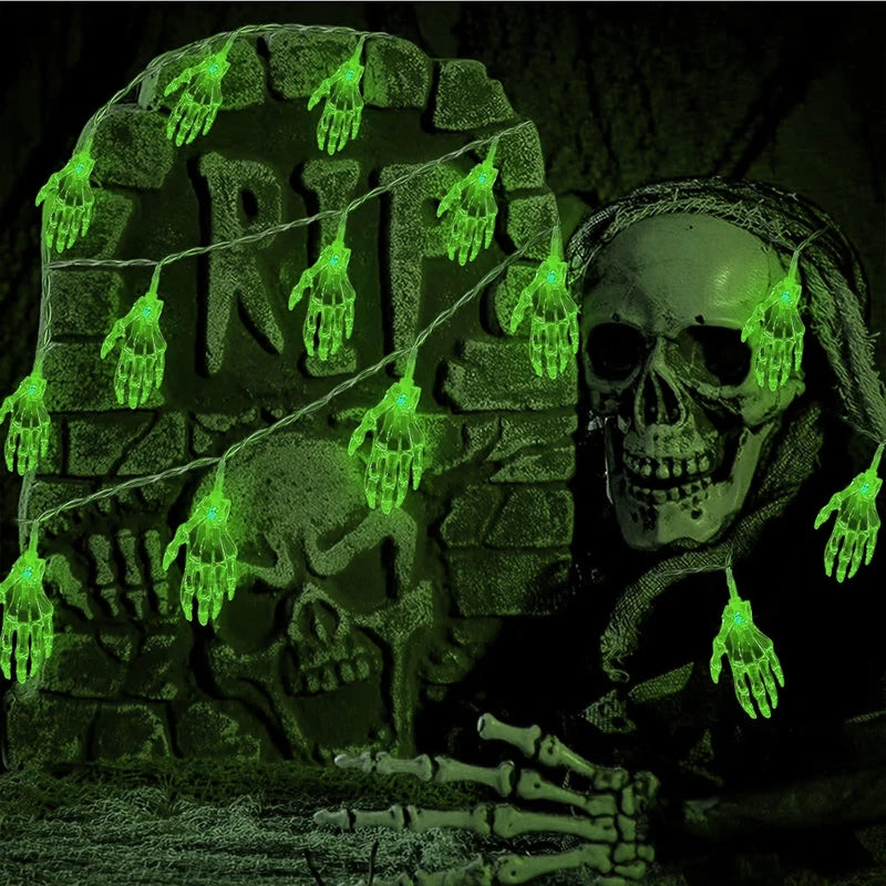Skeleton Hand String Lights