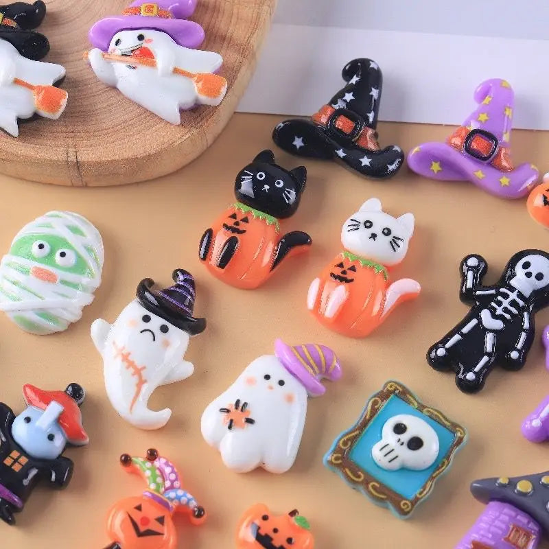 Cabujones de resina de Halloween