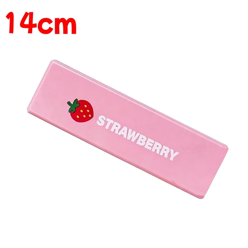 Strawberry Stick 14cm, a pink block printed STRAWBERRY