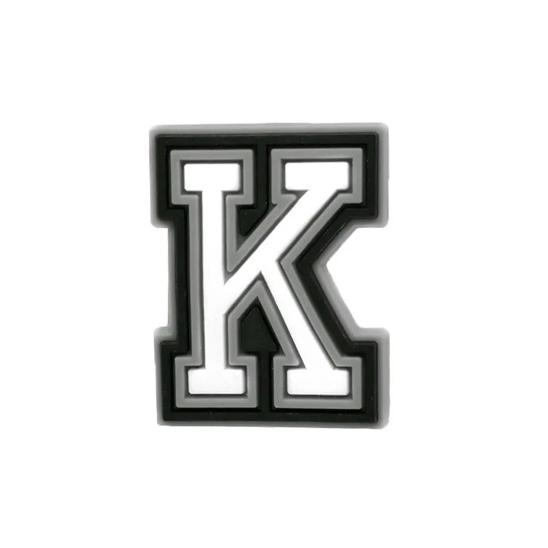 Letter K shoe charm