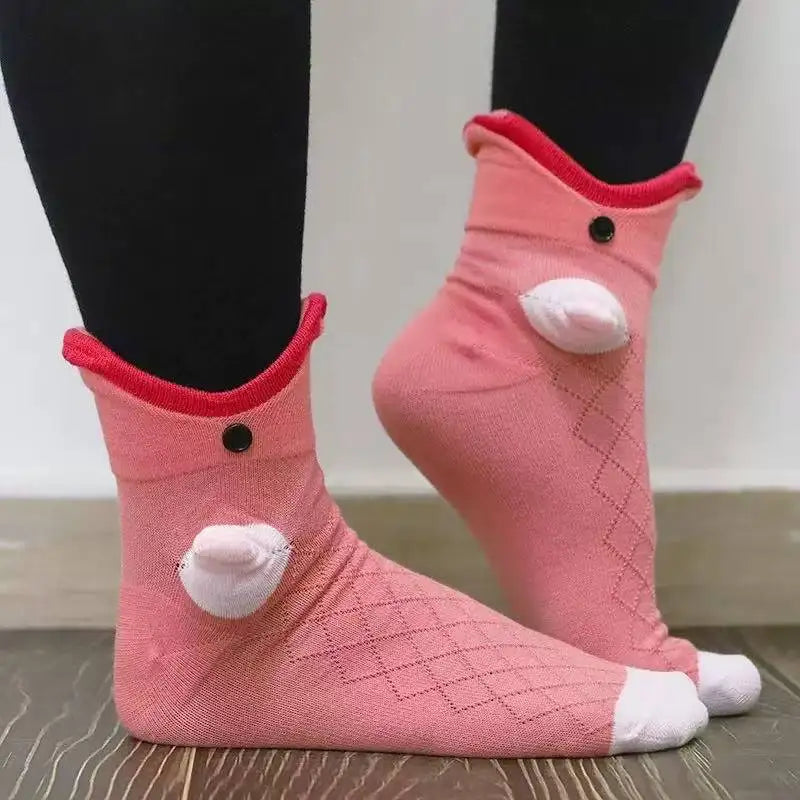 Calcetines de suelo de animales tejidos