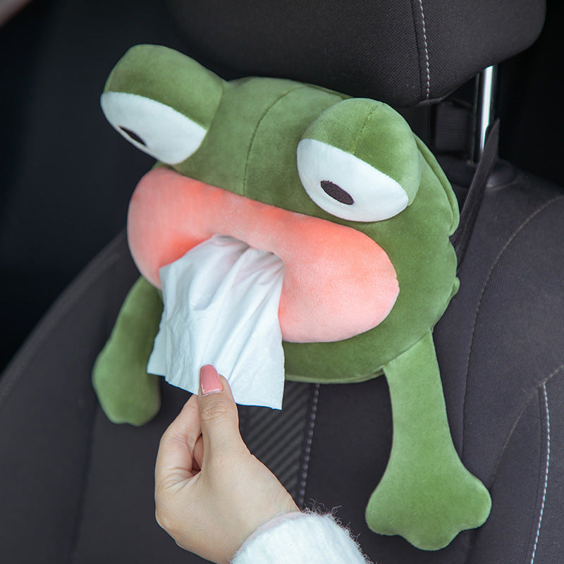 Frog Plush Tissue Box