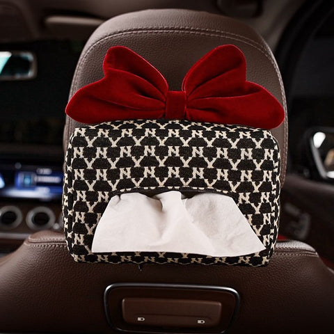 Houndstooth Car Tissue Box