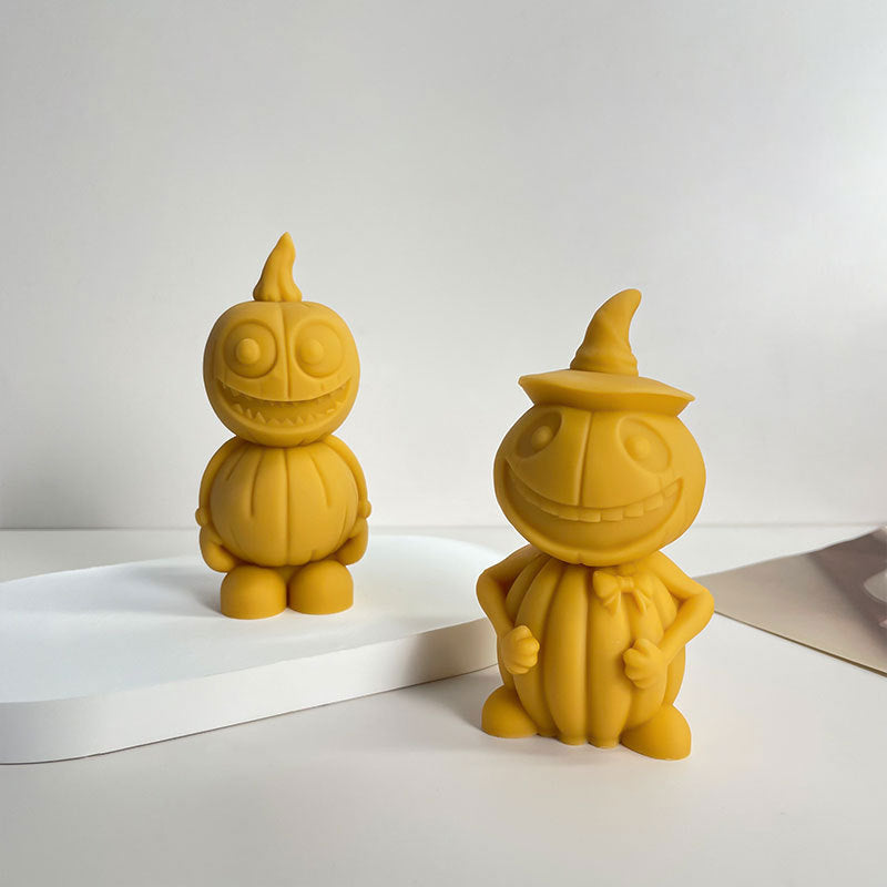 Molde de vela de hombre calabaza