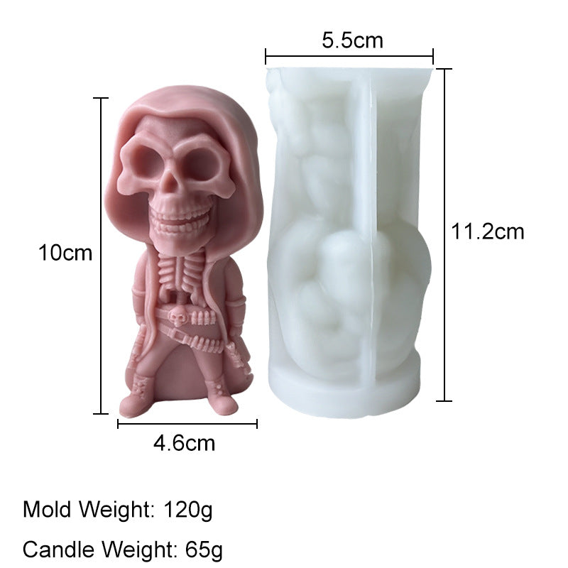 Molde de vela de hombre calabaza