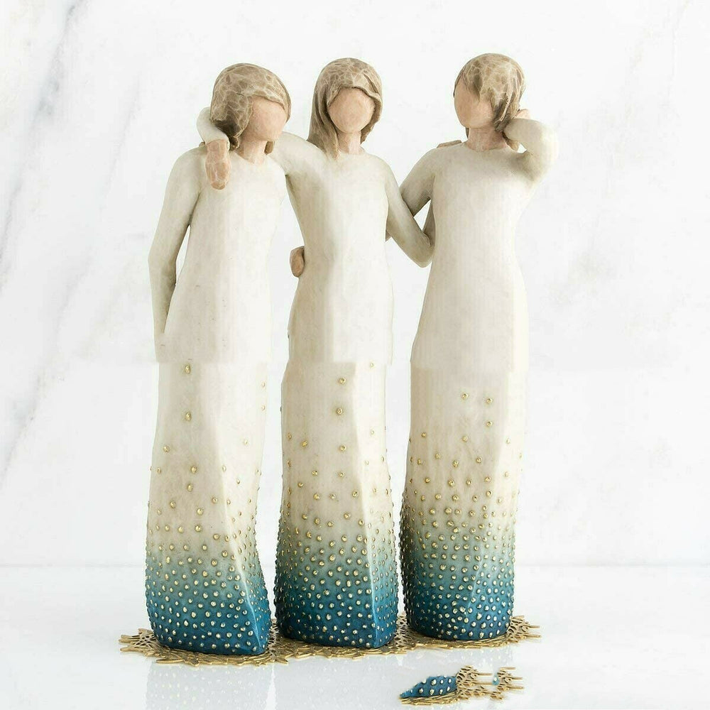 Hand-Painted Angel Trio Figurine – view 5