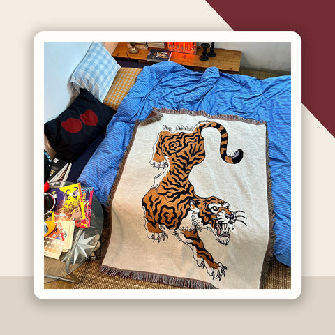 GALA Original Vintage Tiger Throw