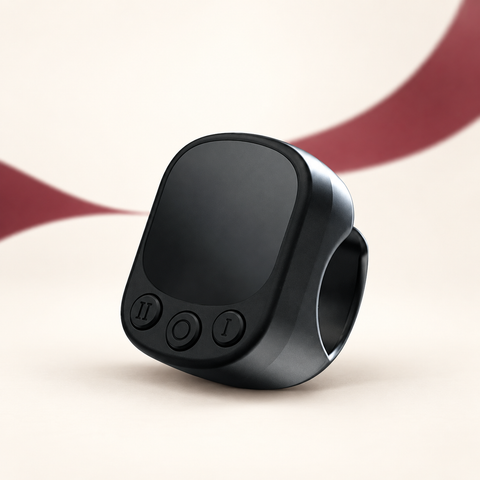 Bluetooth Air Mouse Ring on The Weird Store studio background