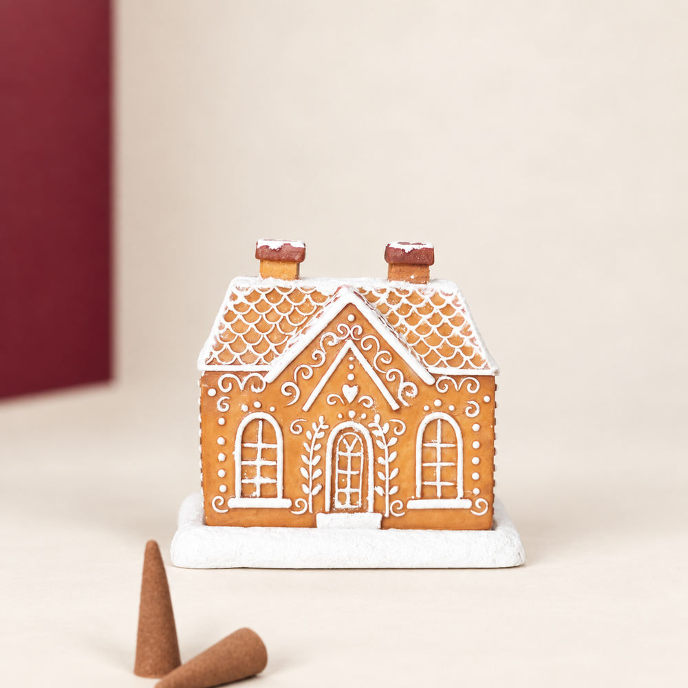 Christmas Village Incense Burner on The Weird Store studio background