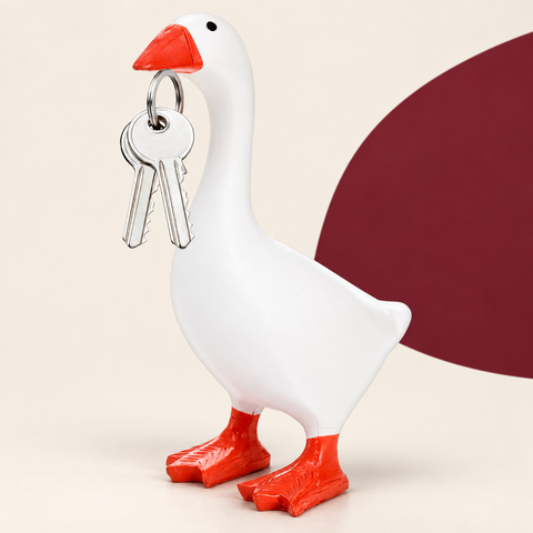 Duck Key Magnet on The Weird Store studio background
