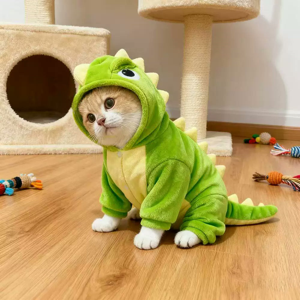 Dinosaur Pet Costume — Green Dinosaur (Can Be Towed)
