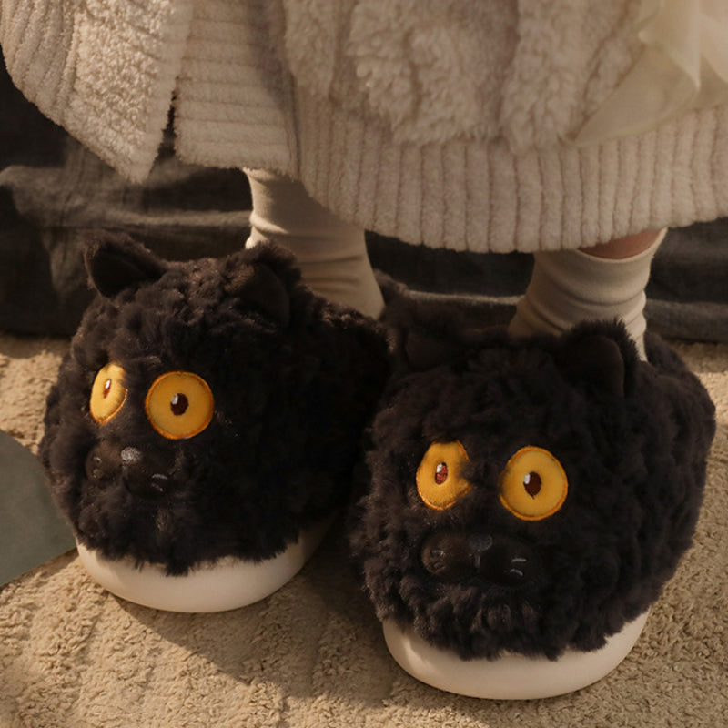 Pantuflas de búho afelpadas