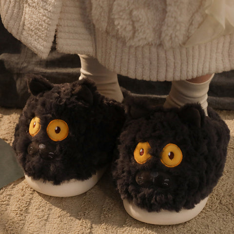 Fuzzy Owl Slippers