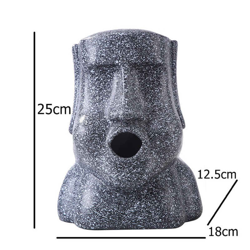 Stone Portrait Tissue Box