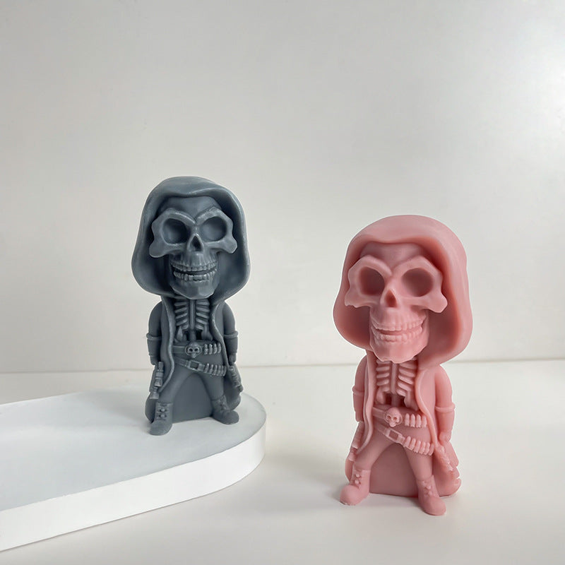 Molde de vela de hombre calabaza