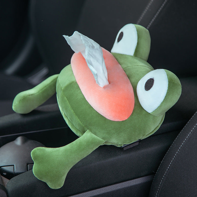 Frog Plush Tissue Box