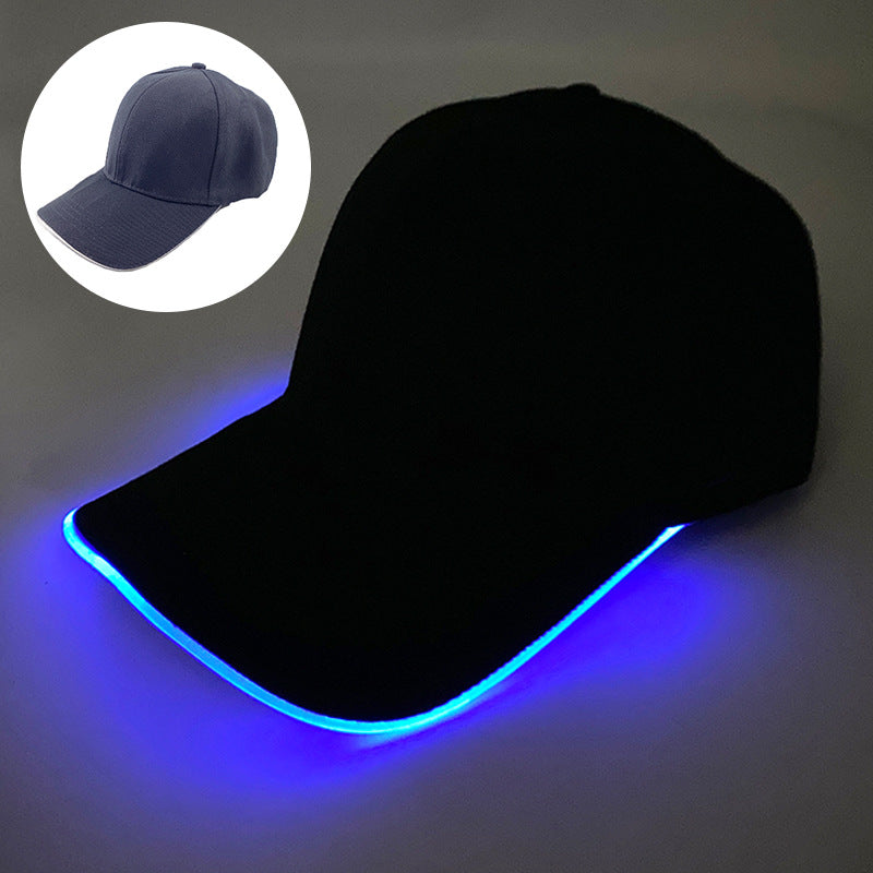 قبعة بيسبول مضيئة بمصابيح LED