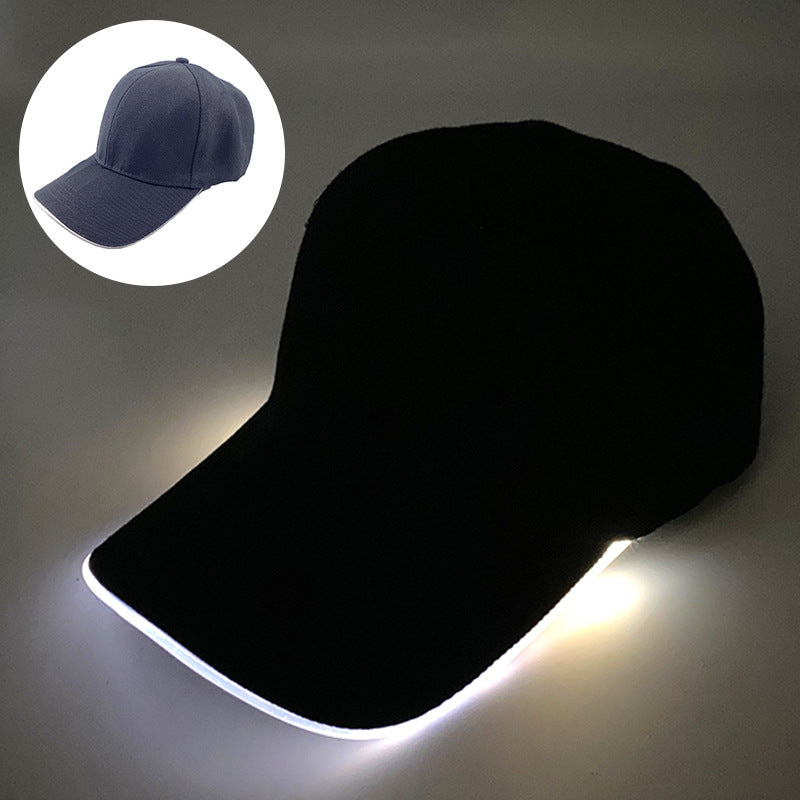 قبعة بيسبول مضيئة بمصابيح LED