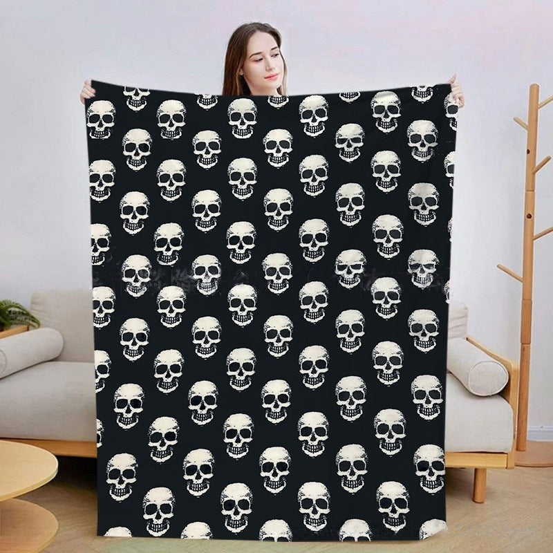Pumpkin And Bat Blanket