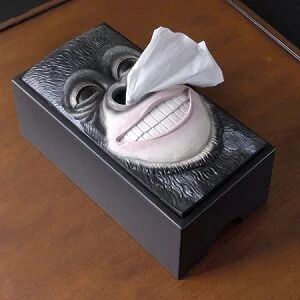 Moai Head Tissue Box
