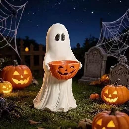Tazón de dulces de calabaza fantasma