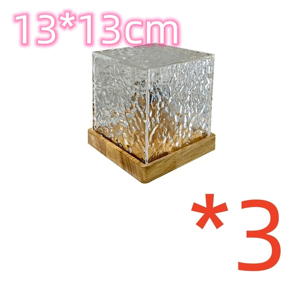 Lámpara de cristal con efecto de ondas de agua
