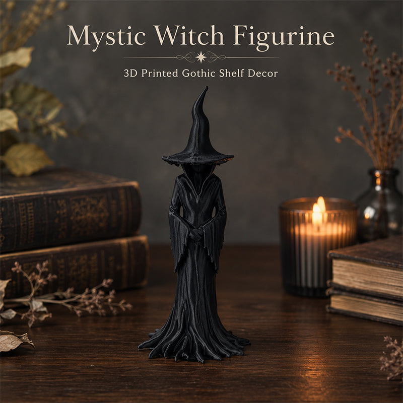 Tiny Gothic Witch Figurine