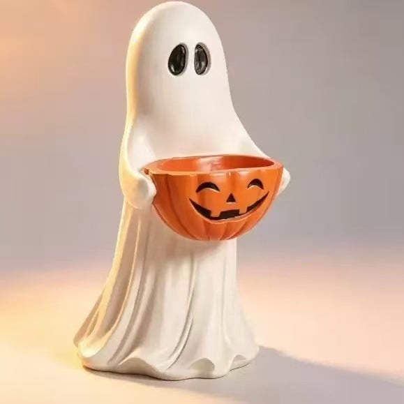 Tazón de dulces de calabaza fantasma
