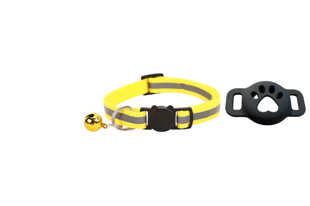 Find My Cat Tracker Collar - yellow tracker bundle