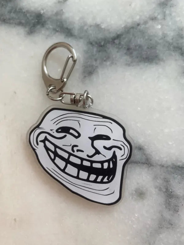 Trollface Keychain
