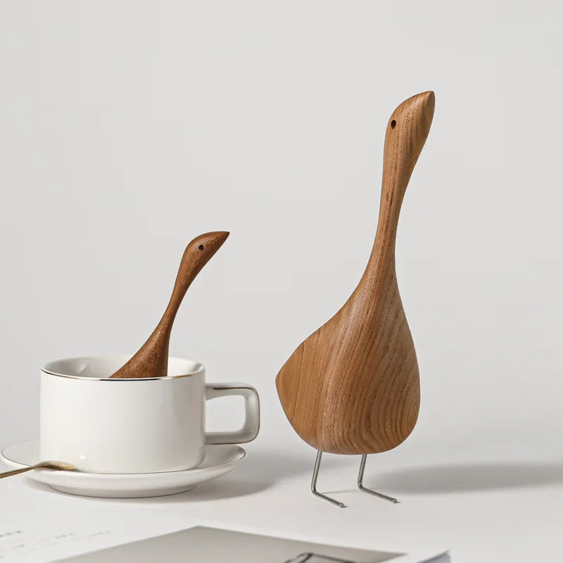 Teak Goose Couple