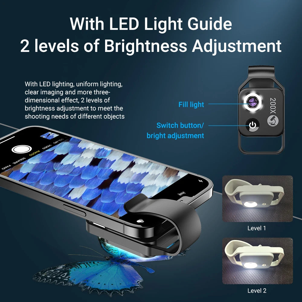 Smartphone Microscope Lens