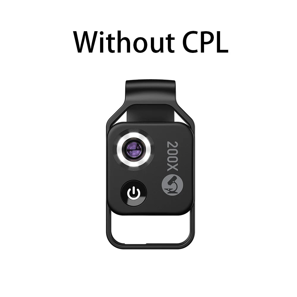 Smartphone Microscope Lens - Black without CPL