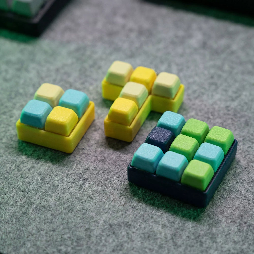 Nine-Key Clicker Keychain