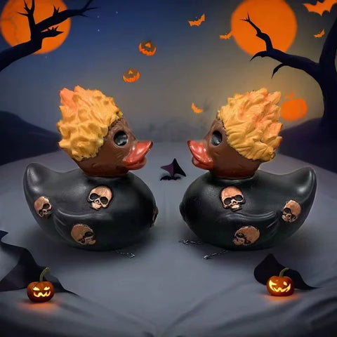 Fire Bath Halloween Duck