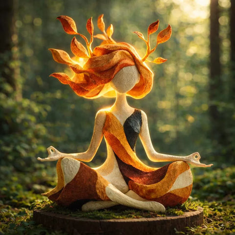 Yoga Girl Figurine
