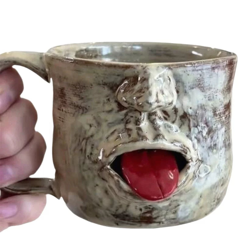 Tongue-Out Face Mug