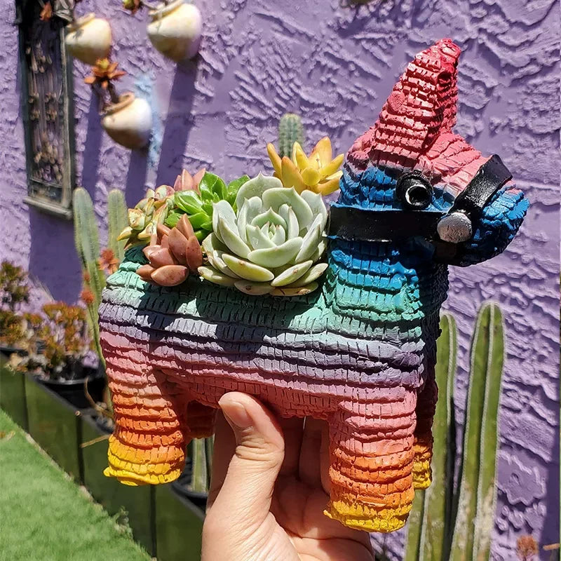Rainbow Pony Planter