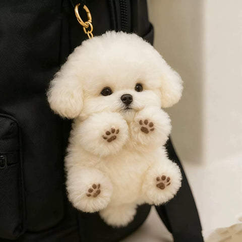 Bichon Plush Bag Charm
