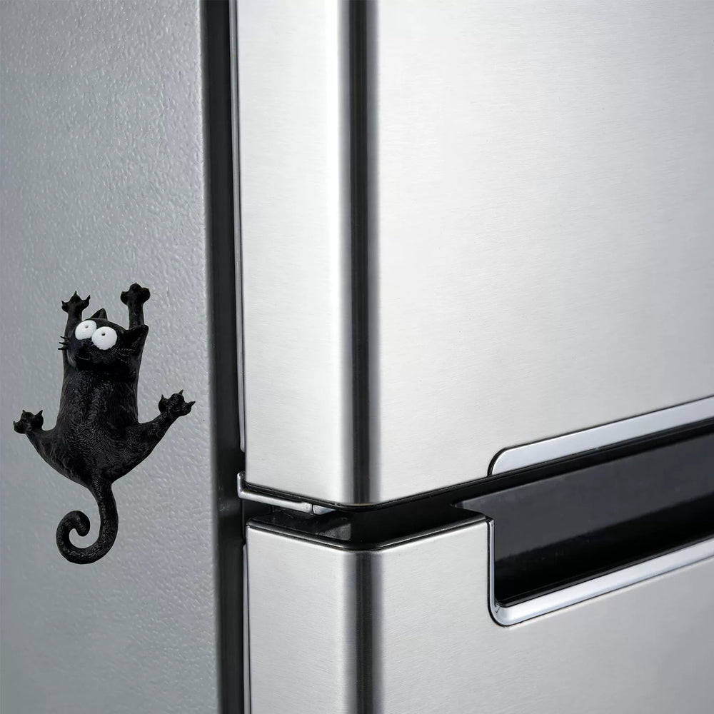 Black Cat Fridge Magnet