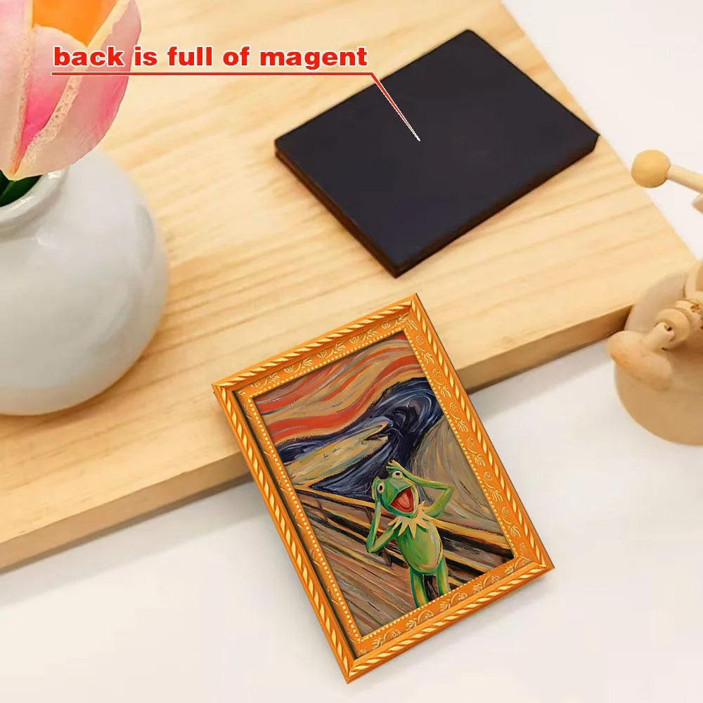 Abstract Screaming Frog Magnet - view 3