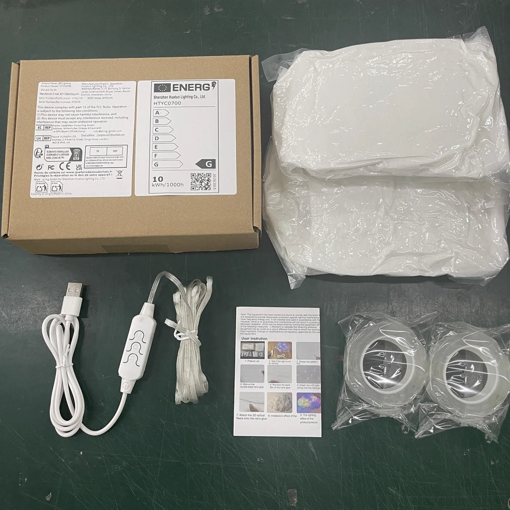 Lámpara LED de nube, decoración de habitación DIY