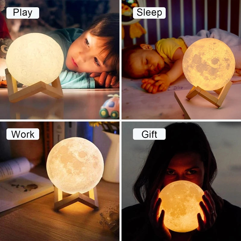 Moon Lamp on a Stand