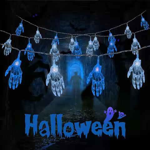 Skeleton Hand String Lights