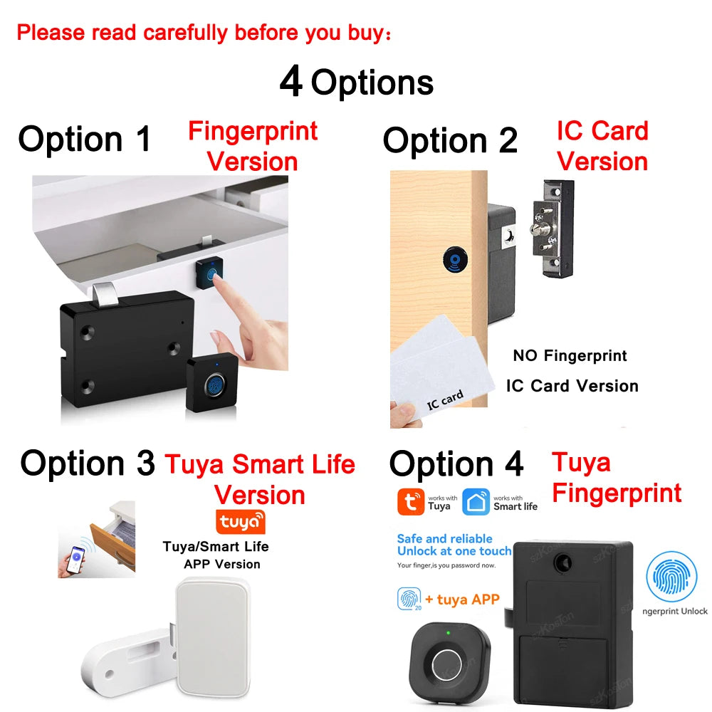 Smart Fingerprint Drawer Lock