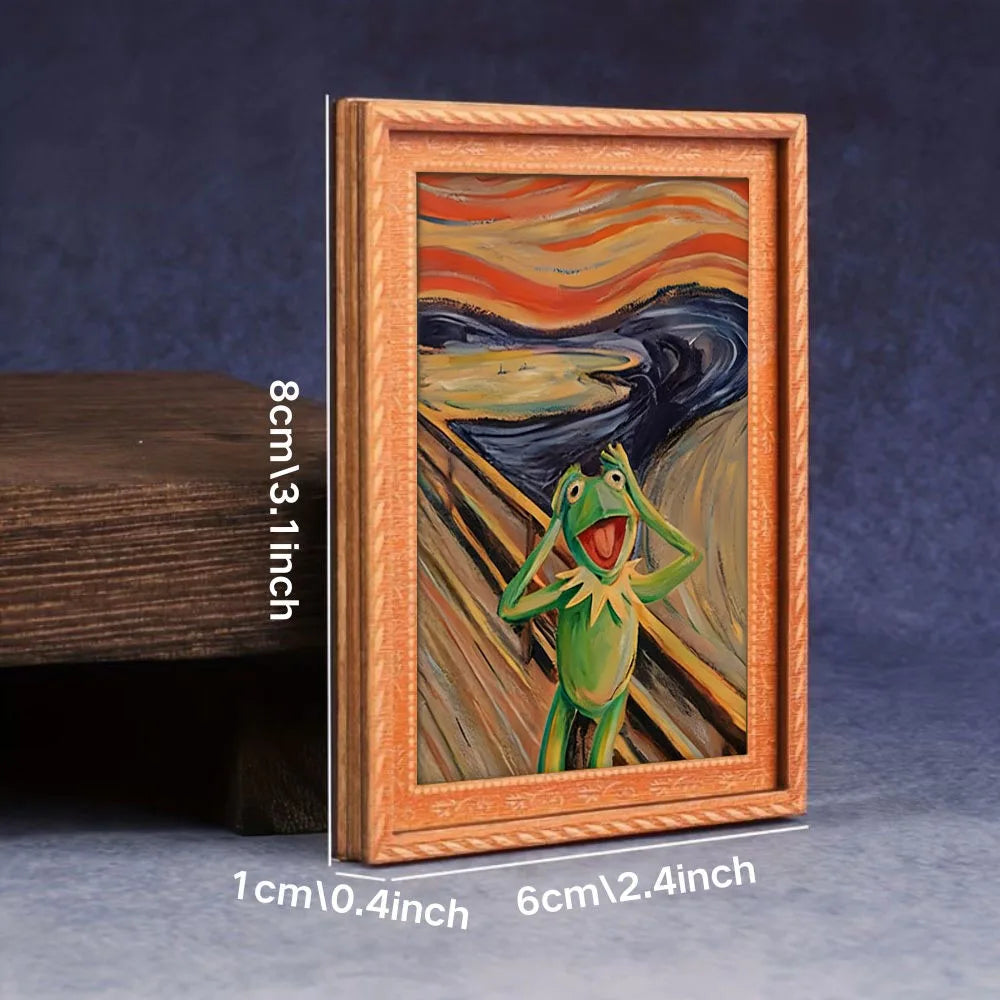 Abstract Screaming Frog Magnet - view 2